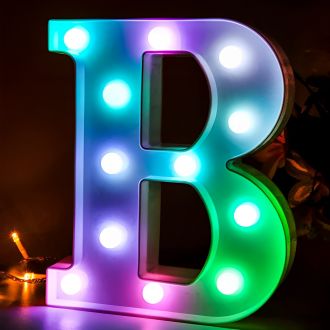 Steel Marquee Letter B Colorful Home Decor High-End Custom Zinc Metal Marquee Light Marquee Sign