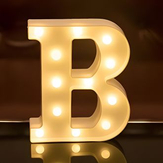 Steel Marquee Letter B Blue Advertising Lighting High-End Custom Zinc Metal Marquee Light Marquee Sign