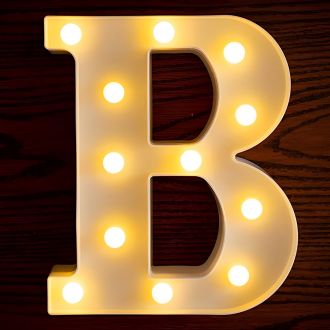 Steel Marquee Letter B Warm White High-End Custom Zinc Metal Marquee Light Marquee Sign
