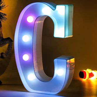 Steel Marquee Letter C Alphabet High-End Custom Zinc Metal Marquee Light Marquee Sign