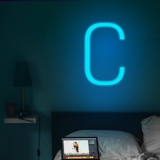 Letter C Neon Sign