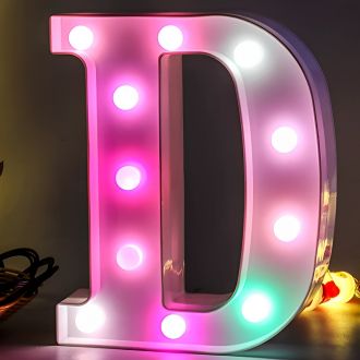 Steel Marquee Letter D Alphabet Home Decor High-End Custom Zinc Metal Marquee Light Marquee Sign