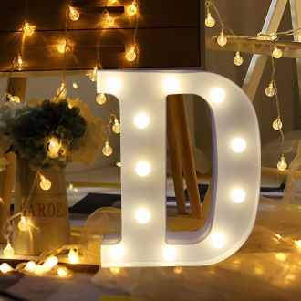 Steel Marquee Letter D Lighted Room Decor Led High-End Custom Zinc Metal Marquee Light Marquee Sign