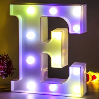Steel Marquee Letter E Alphabet Colorful Home Decor High-End Custom Zinc Metal Marquee Light Marquee Sign