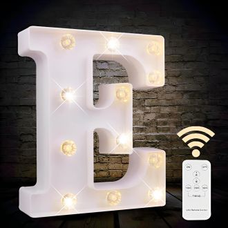 Steel Marquee Letter E Alphabet Modern Font Home Decor High-End Custom Zinc Metal Marquee Light Marquee Sign