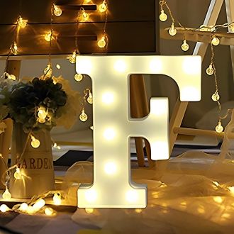 Steel Marquee Letter F Lighted Room Decor Led High-End Custom Zinc Metal Marquee Light Marquee Sign