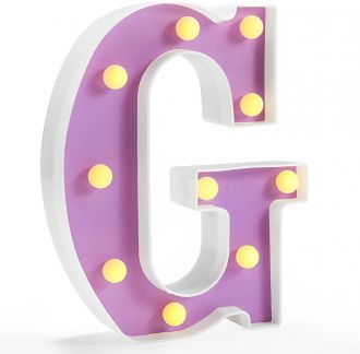 Steel Marquee Letter G Alphabet Retro High-End Custom Zinc Metal Marquee Light Marquee Sign