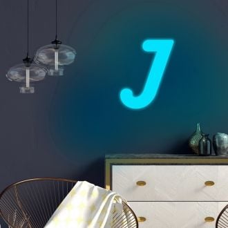 Letter J Neon Sign