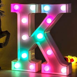 Steel Marquee Letter K Alphabet Colorful Purple High-End Custom Zinc Metal Marquee Light Marquee Sign