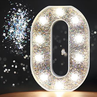 Steel Marquee Letter O Alphabet Shiny Silver High-End Custom Zinc Metal Marquee Light Marquee Sign