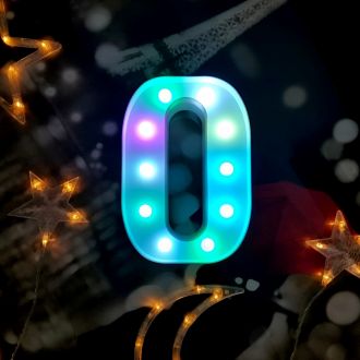 Steel Marquee Letter O Colorful Party Decor High-End Custom Zinc Metal Marquee Light Marquee Sign