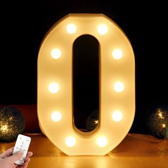 Steel Marquee Letter O Warm White Font High-End Custom Zinc Metal Marquee Light Marquee Sign