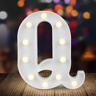 Steel Marquee Letter Q Cool White Font High-End Custom Zinc Metal Marquee Light Marquee Sign