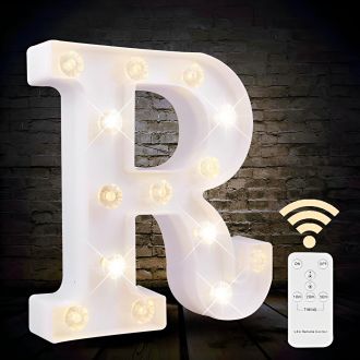 Steel Marquee Letter R Alphabet Modern Font Home Decor High-End Custom Zinc Metal Marquee Light Marquee Sign