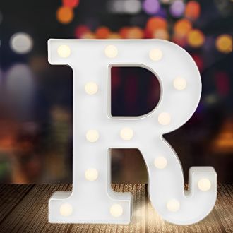 Steel Marquee Letter R Cool White Font High-End Custom Zinc Metal Marquee Light Marquee Sign