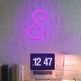 Letter S Neon Sign