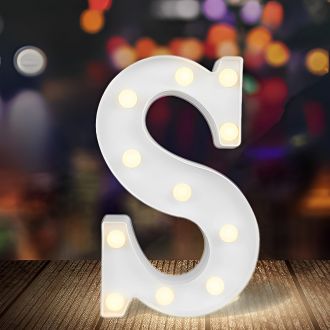 Steel Marquee Letter S White Font High-End Custom Zinc Metal Marquee Light Marquee Sign
