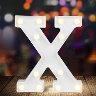 Steel Marquee Letter X White Font High-End Custom Zinc Metal Marquee Light Marquee Sign