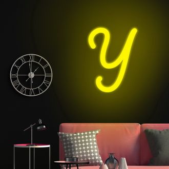 Letter Y Neon Sign