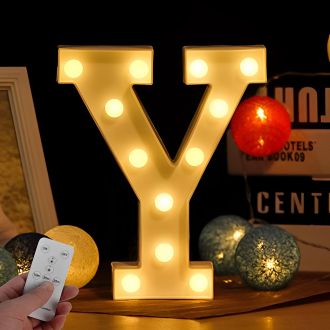 Steel Marquee Letter Y Warm White Font High-End Custom Zinc Metal Marquee Light Marquee Sign