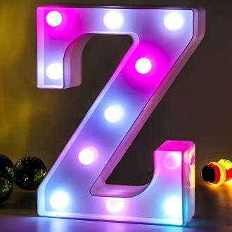 Steel Marquee Letter Z Alphabet Colorful High-End Custom Zinc Metal Marquee Light Marquee Sign