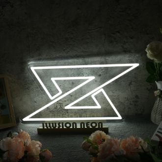Letter Z White Neon Sign
