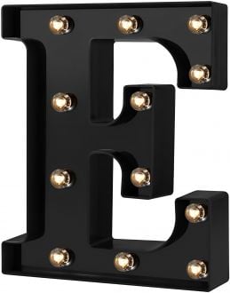 Steel Marquee Letter E Black Font High-End Custom Zinc Metal Marquee Light Marquee Sign