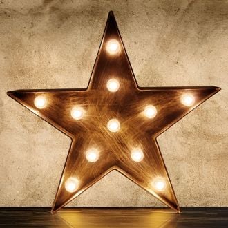 Steel Marquee Letter Retro Style Led Star High-End Custom Zinc Metal Marquee Light Marquee Sign