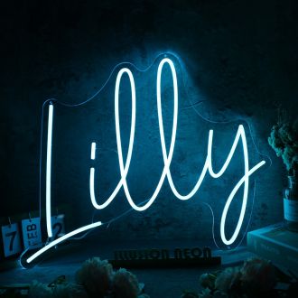 Lilly Blue Neon Sign