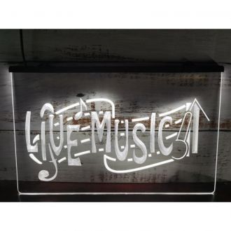 Live Music Bar Lounge Club Beer LED Neon Sign