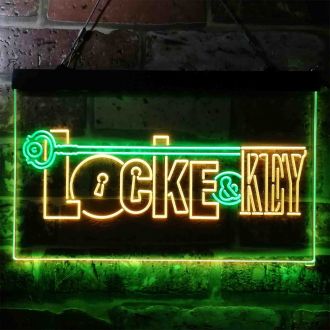 Locke and Key Dual LED Neon Sign