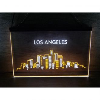 Los Angeles City Dual LED Neon Sign