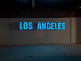 Steel Marquee Letter Los Angeles Wall Art High-End Custom Zinc Metal Marquee Light Marquee Sign