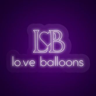 Love Balloons Neon Sign