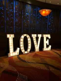 Steel Marquee Letter Love Warm White High-End Custom Zinc Metal Marquee Light Marquee Sign