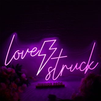 Love Struck Dark Purple Neon Sign