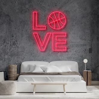 Love With Basketball At O Neon Sign
