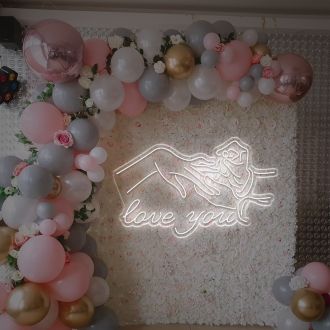 Love You For Engagement Occasion LED Neon Sign