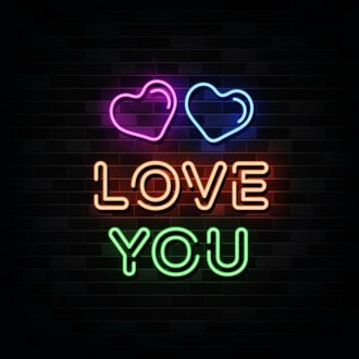 Love You Neon Sign