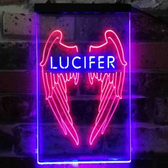 Lucifer Dual LED Neon Sign