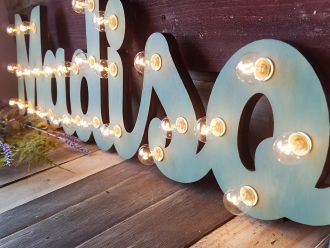 Steel Marquee Letter Madison High-End Custom Zinc Metal Marquee Light Marquee Sign
