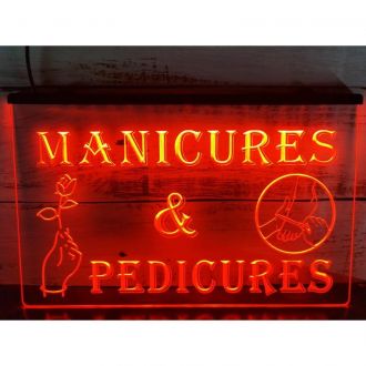 Manicures Pedicures Beauty Salon LED Neon Sign