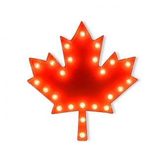Steel Marquee Letter Maple Leaf Vintage High-End Custom Zinc Metal Marquee Light Marquee Sign