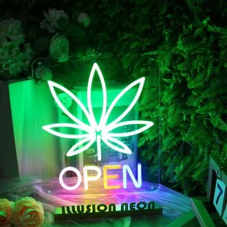 Marijuana Open Neon Sign