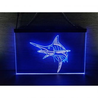 Marlin Fish Dual LED Neon Sign