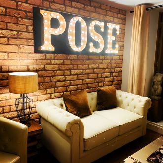 Steel Marquee Letter Pose Room Decor High-End Custom Zinc Metal Marquee Light Marquee Sign