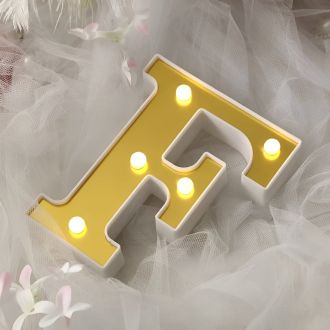Steel Marquee Letter Warm White Alphabet F High-End Custom Zinc Metal Marquee Light Marquee Sign