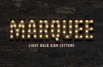 Steel Marquee Letter Font MARQUEE High-End Custom Zinc Metal Marquee Light Marquee Sign