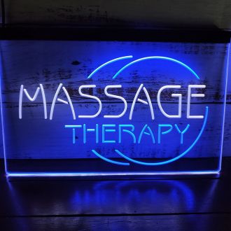 Massage Dual LED Neon Sign