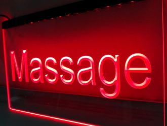 Massage LED Neon Sign